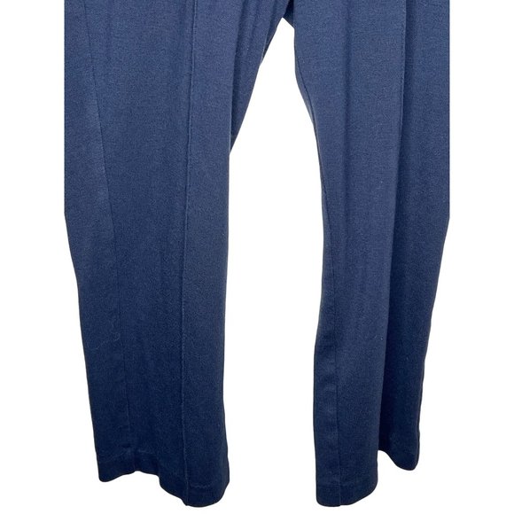 C.D. PETITES Women's Pants Stretch Blue size 4P (no tag size) straight leg Pull - Picture 4 of 9